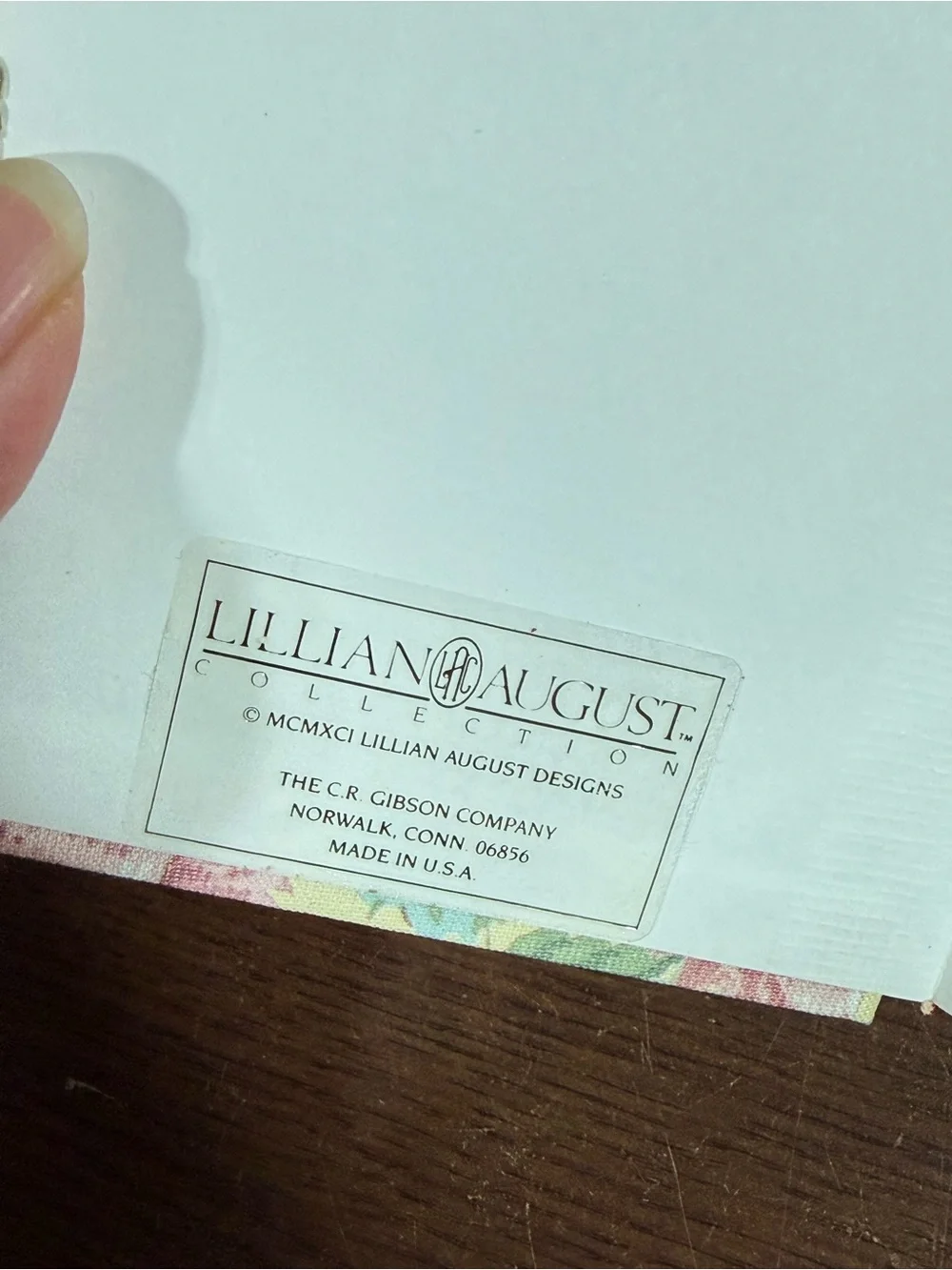 90’s Lillian August Tapestry Diary Undated Brand New!
